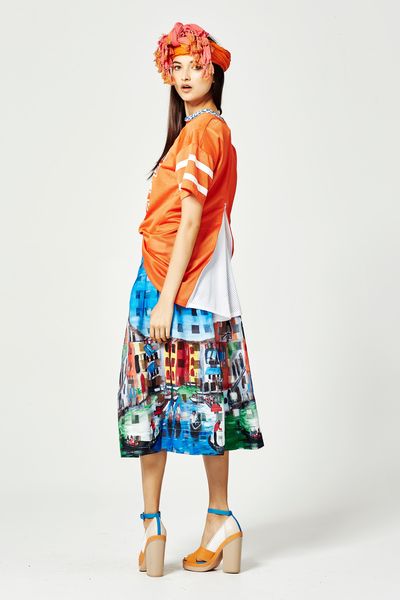 TOM & GISELE 'PAINT BY NUMBERS' TOP
								, 			CARNIVAL OF VENICE 'VENICE THE MENICE' SKIRT