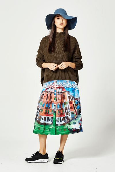 KNIT WIT 'I MOSS YOU' JUMPER
								, 			CARNIVAL OF VENICE 'VENICE THE MENICE' SKIRT