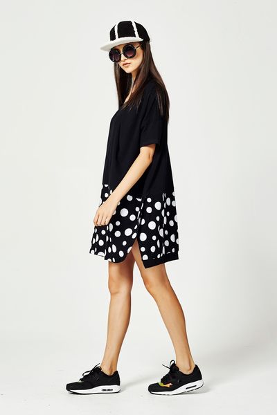 DOT AROUND 'X MARKS THE SPOT' DRESS