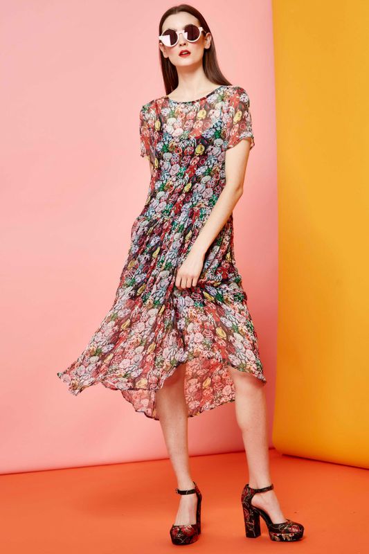 Chiffon My Mind Dress
								, 			Good Vibration Sunglasses
