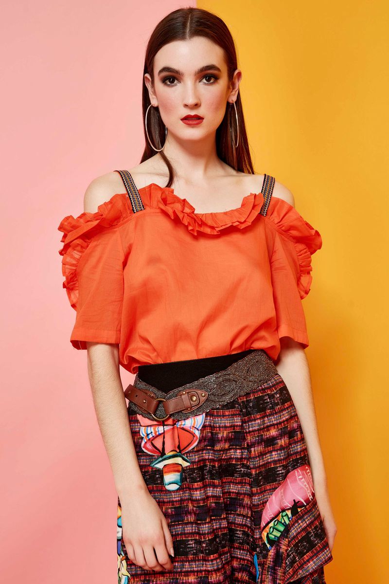 Frilled About It Top
								, 			Can You Can Can-Cun Skirt