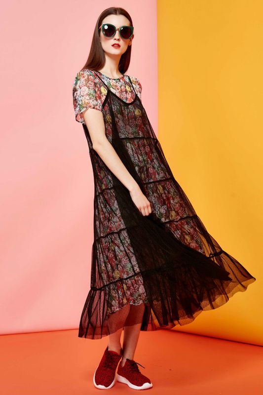 Mish, Mash, Mesh Dress
								, 			Eye Candy Sunglasses
								, 			Chiffon My Mind Dress