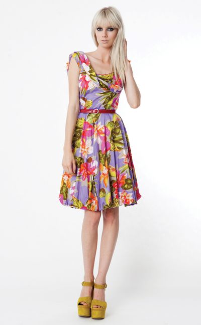 FRUIT SALAD 'VIOLET CRUMBLE' DRESS