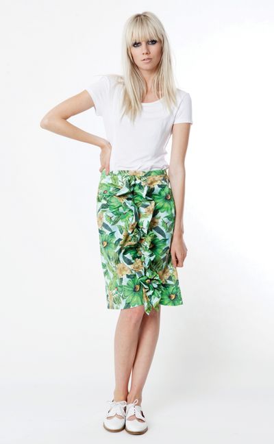 PLAY DATE 'TEE-­TIME' TOP
								, 			GREEN TROPIC 'JUNGLE FEVER' SKIRT