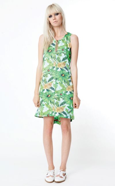 GREEN TROPIC 'GREEN WITH ENVY' DRESS