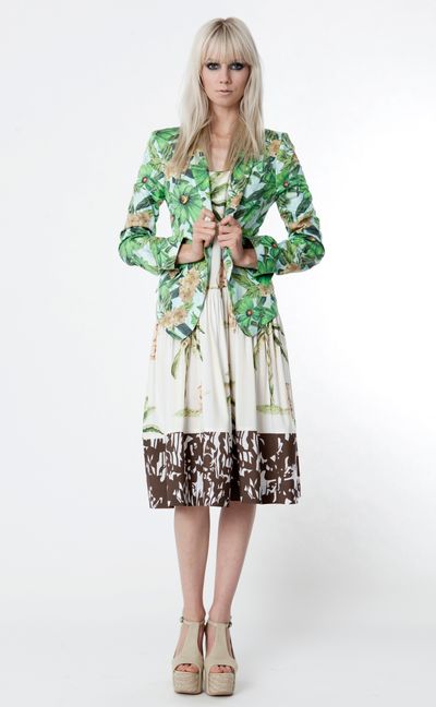 GREEN TROPIC 'GREEN SLEEVES' JACKET
								, 			MONKEY GAMES 'MONKEY SEE' DRESS