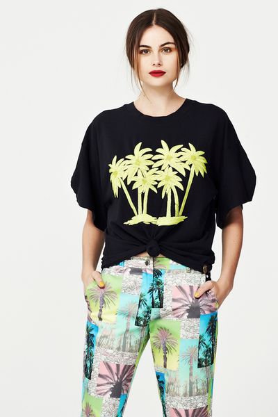 CLUSTER PALM 'LONG ISLAND ICED TEE' TOP
								, 			CALM BEFORE THE STORM 'THE PALM SQUAD' PANTS