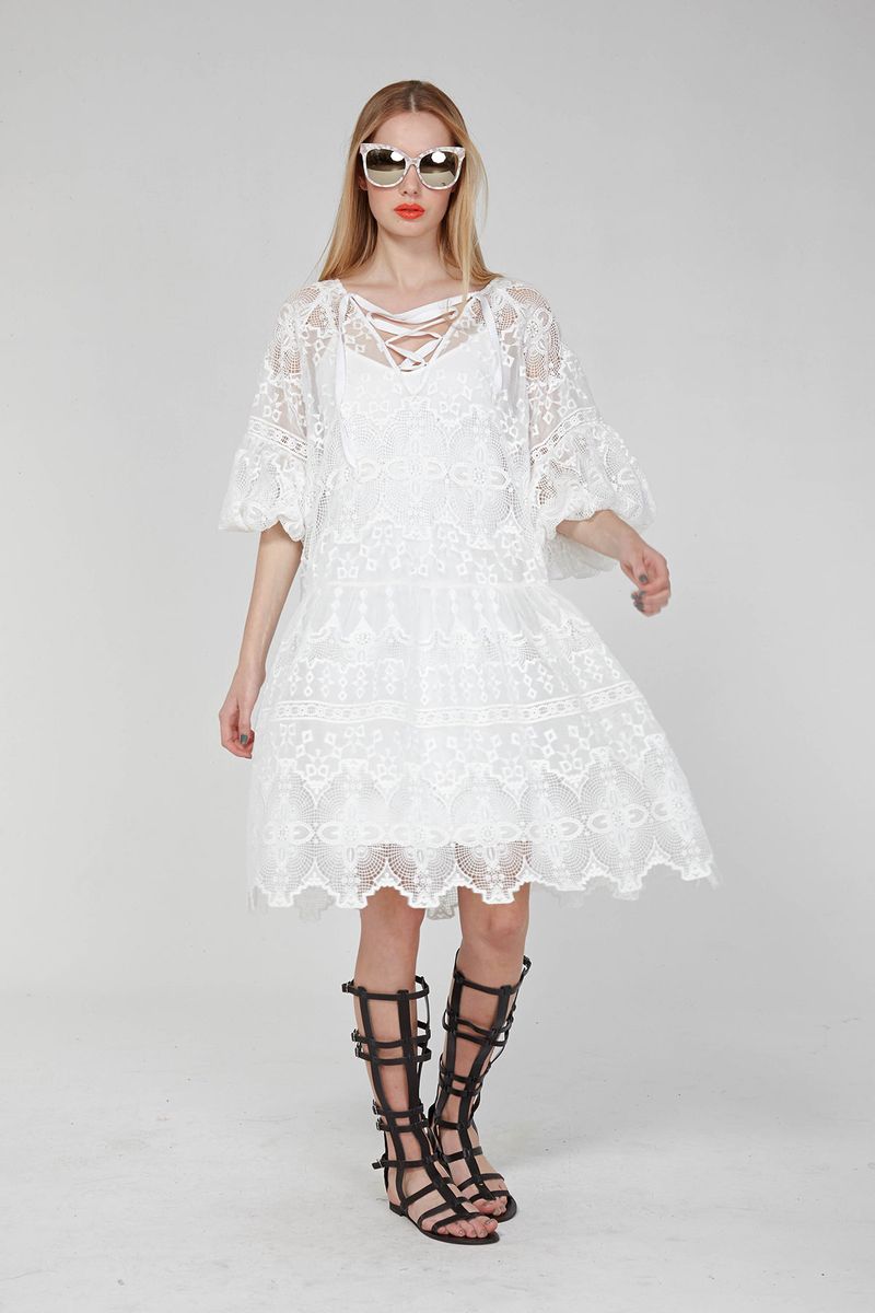 LACE STUDY 'VANILLA LACE' DRESS