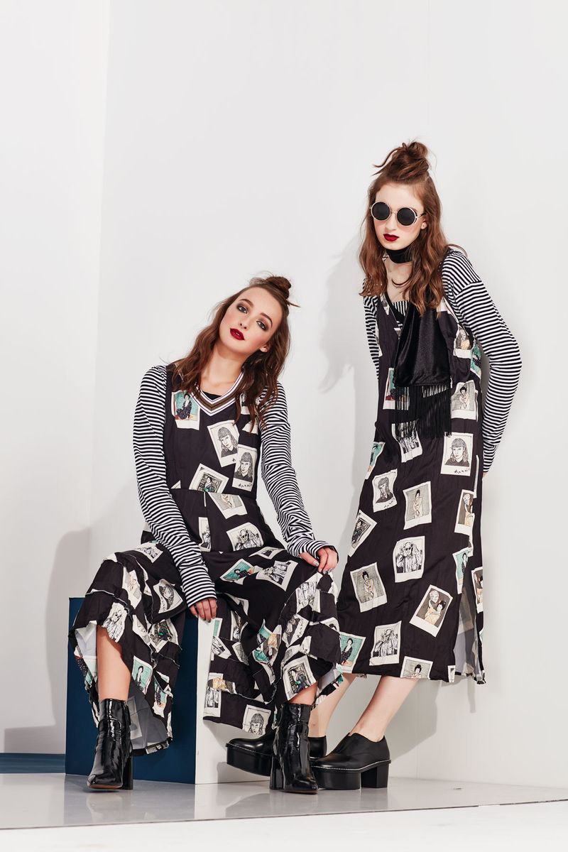 JUMP UP THE VOLUME JUMPSUIT
								, 			CUFF LOVE TOP
								, 			LET'S SLIP AWAY DRESS
								, 			STRIPE-ARAZZI TOP