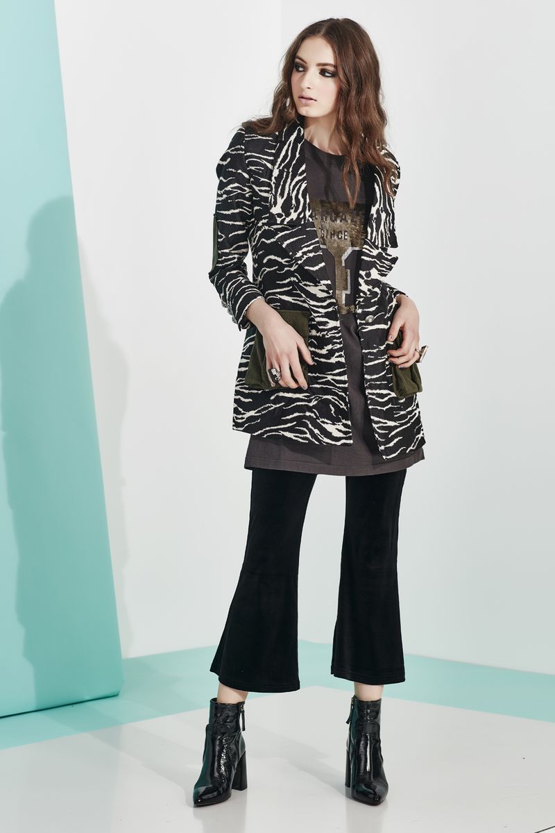 ZEBRA IN THE WILD JACKET
								, 			SEQUIN SQUAD DRESS
								, 			NICE 'N' EASY PANT