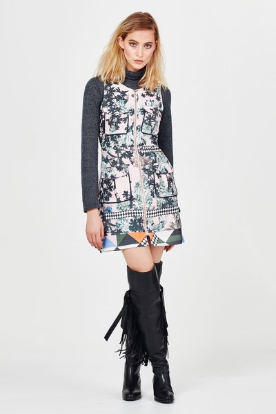 CHECK ON IT 'THE ZIPPER END' DRESS
								, 			WARM ME UP 'SKIVVY CITY' TOP