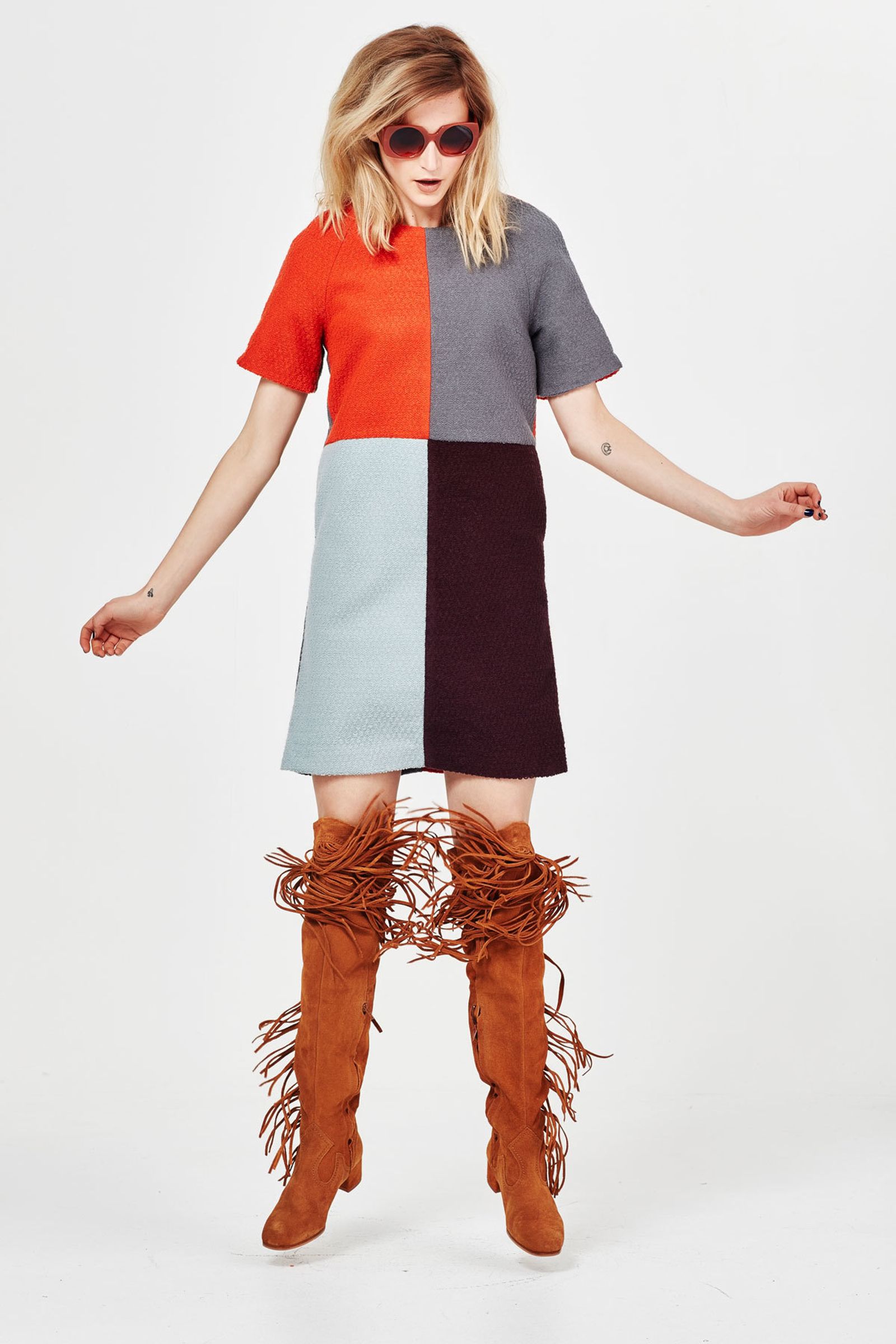 COLOURBLOCK 'TROOPING OF THE COLOUR' DRESS