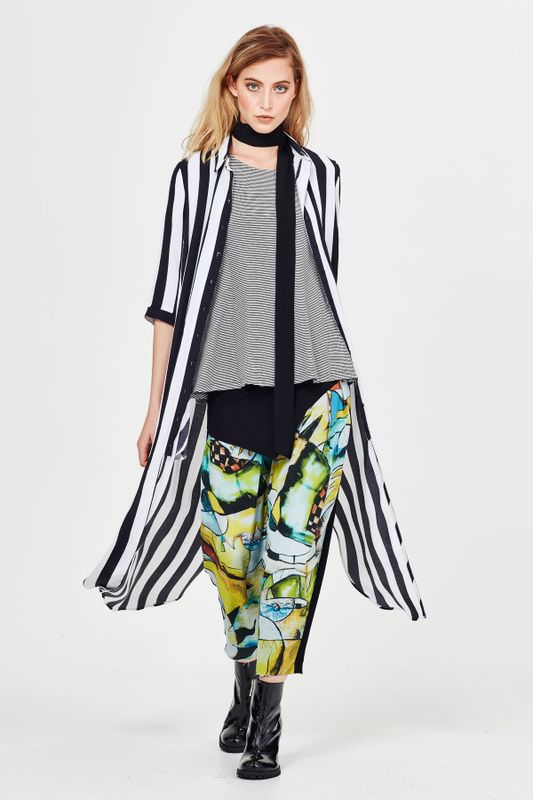 DON’T BADGER ME 'ZEBRA MESSING' DRESS
								, 			FLARED LINES 'LOVE ON TOP' TOP
								, 			MUSEE PICASSO 'PICASSO PANTS' PANT