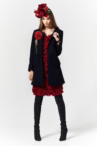 MOOD INDIGO 'PLAY THE GIDDY COAT' COAT
								, 			TALL POPPY 'POPPY SEEDS' DRESS