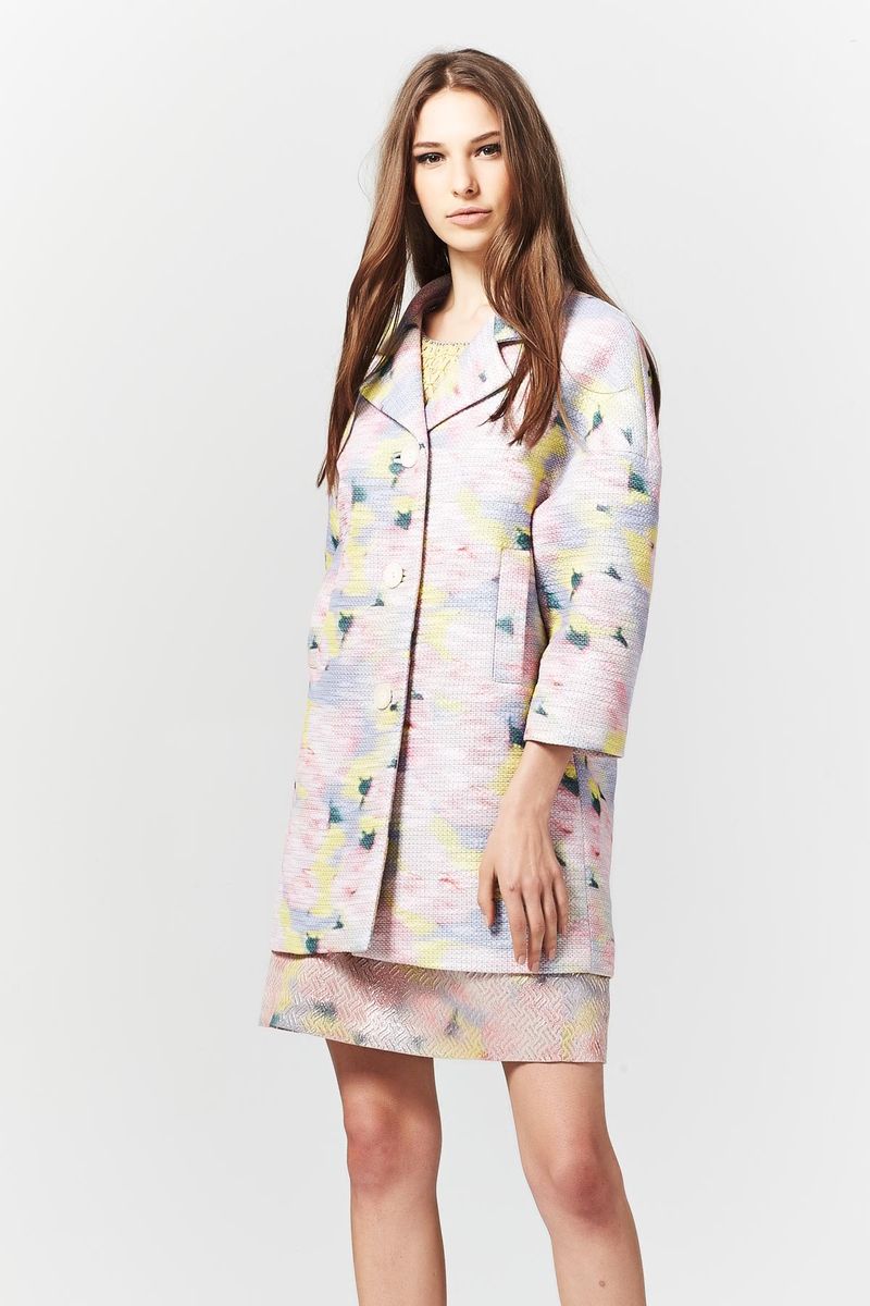 EARLY FROST 'TWEEDLE-DEE' COAT
								, 			DAPPLED LIGHT 'GLITTER SWEET' DRESS