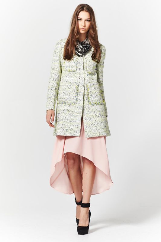 TWEED HER RIGHT 'PLAY THE GIDDY COAT' COAT
								, 			SWEET DREAMS 'SILKY BAR KID' DRESS