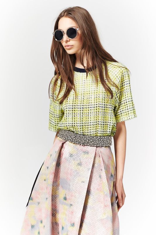 LIME SODA 'TEE TREE OIL' TOP
								, 			DAPPLED LIGHT 'SKIRT AND EARNIE' SKIRT