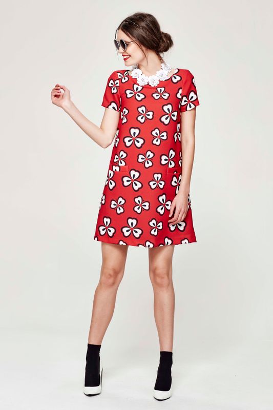 CODE RED 'RED & BUTTER' DRESS