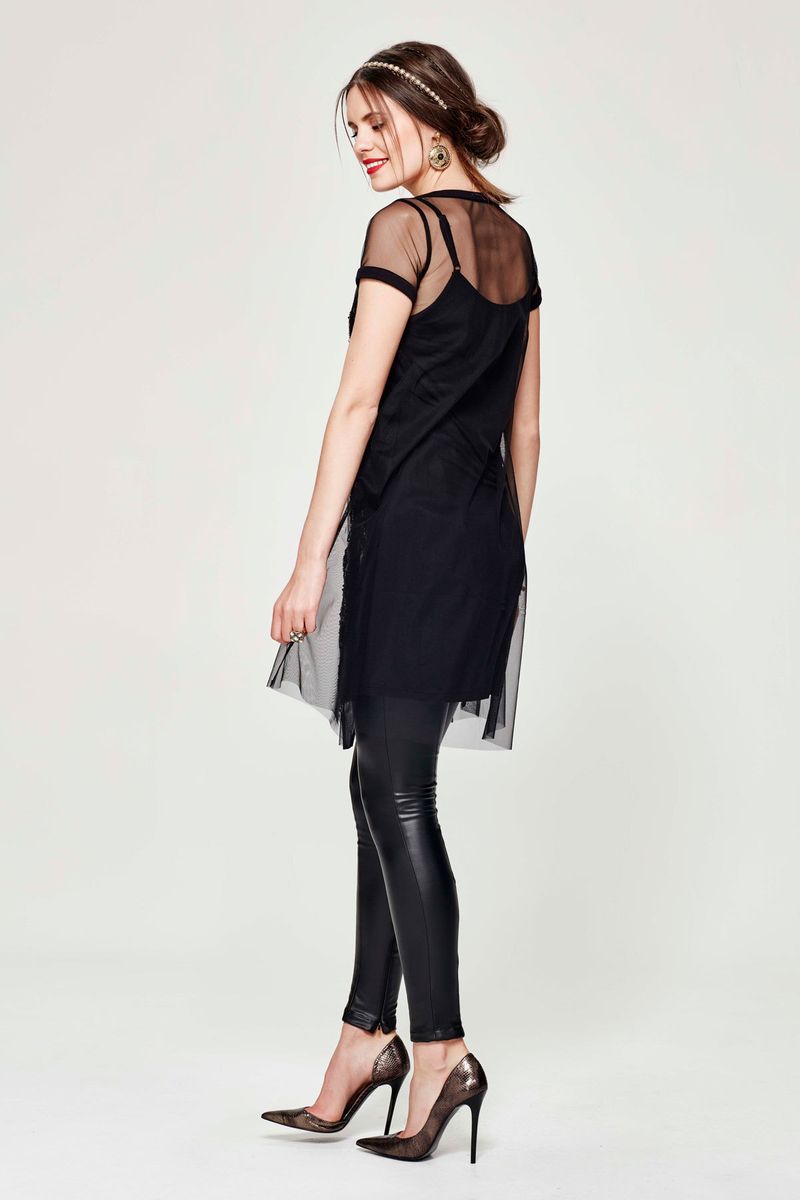 GOLDEN CHILD 'ETON MESH' DRESS
								, 			GLAM ROCK 'UNDER THE SKIN' PANT