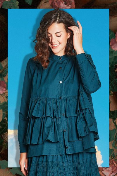 FROM DUSK FRILL DAWN SHIRT
								, 			SCRUNCHIE BAR SKIRT