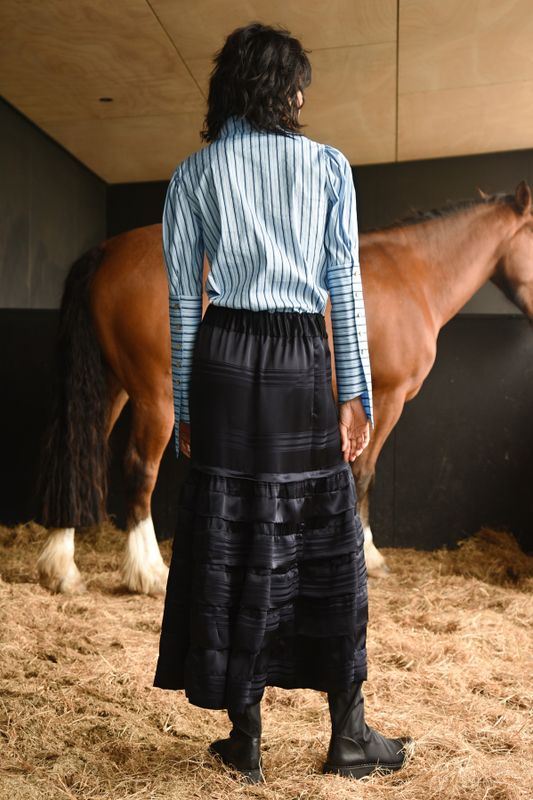 LET THE PLEAT DROP SKIRT
								, 			ROMAN HOLIDAY SHIRT