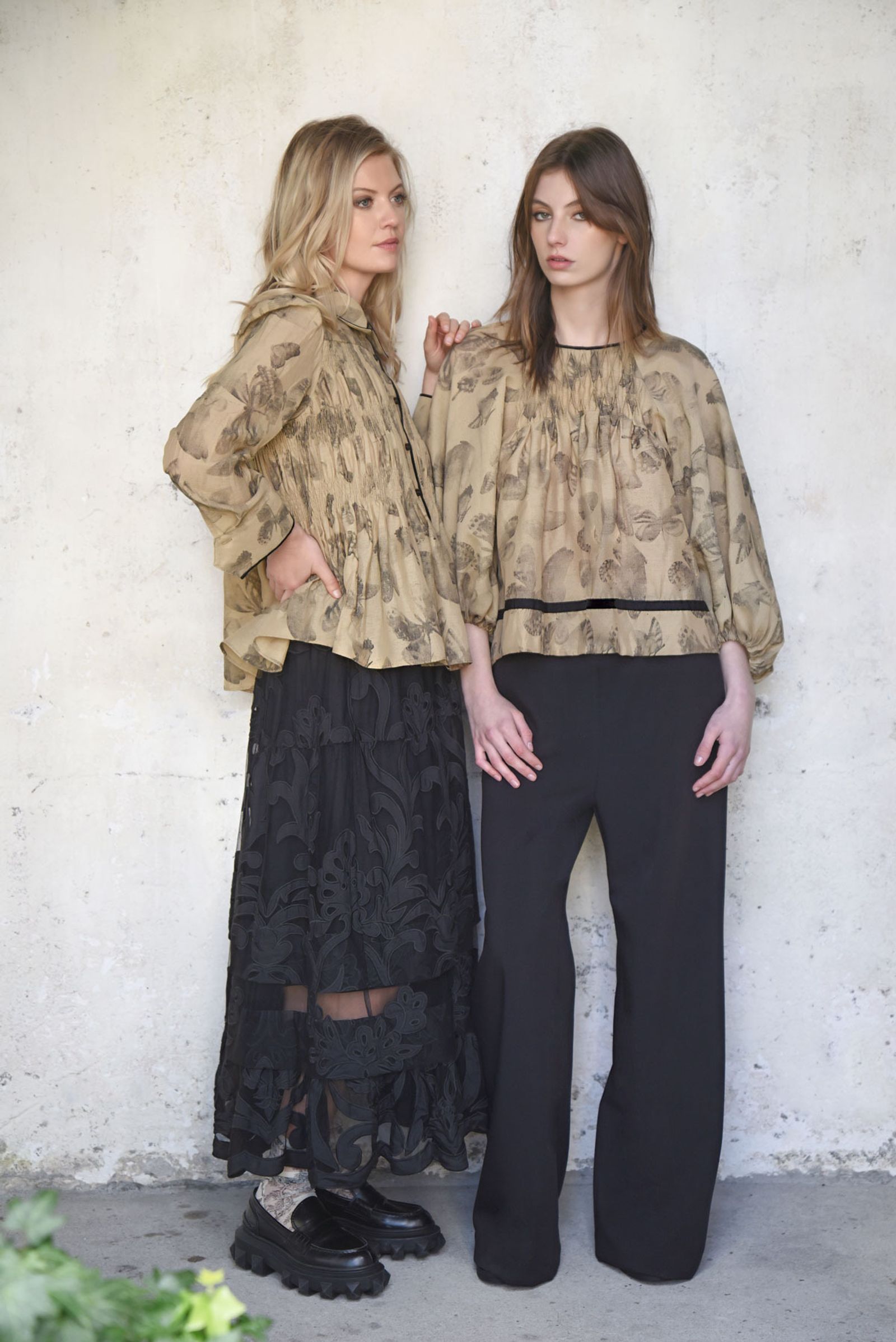 									SHIRRED VISION SHIRT
								, 			YOU'RE IN TUCK! SKIRT
								, 			SMOCK STORIES TOP
								, 			WALK AND TALK PANT
			