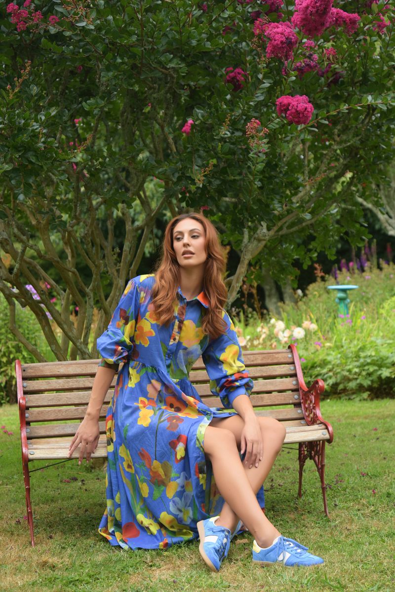 TIED EFFECTS DRESS