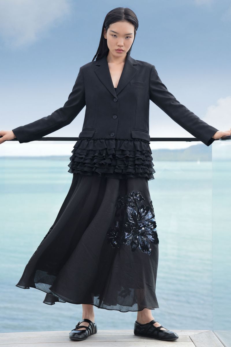									BLISSFRILLY YOURS JACKET
								, 			BORN TO SPIN SKIRT
			
