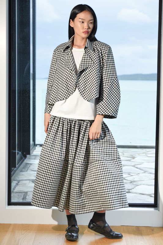									ART OF ME JACKET
								, 			CIRCLE BACK SKIRT
			
