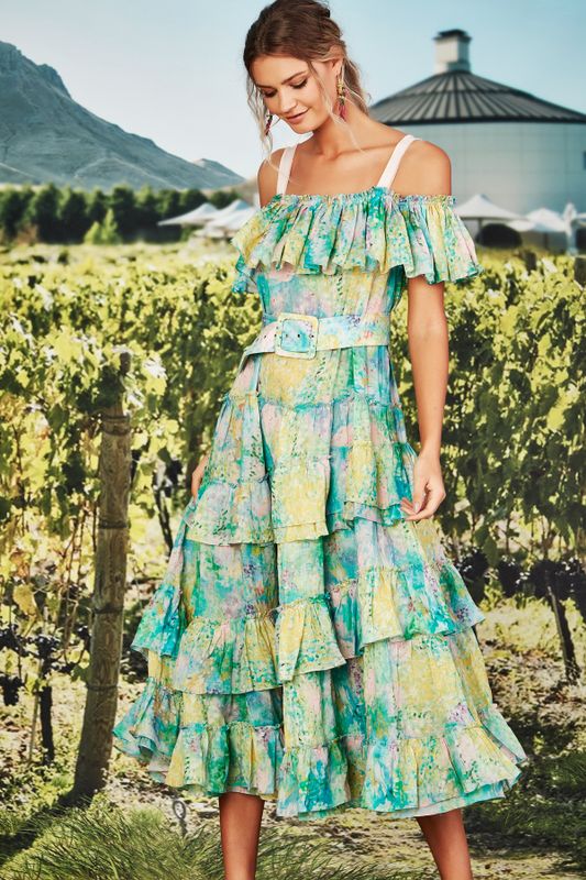 CYPRUS FRILL DRESS