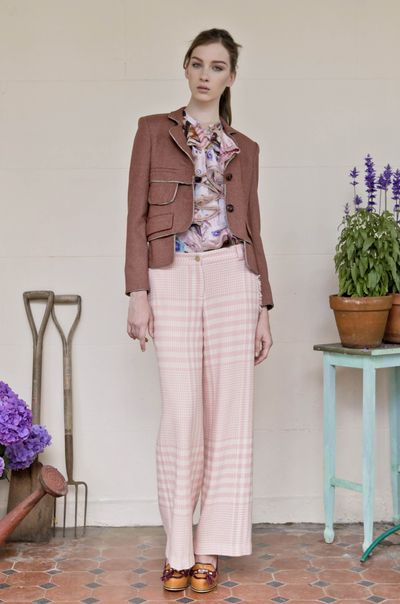 Bordeaux 'Pick Pocket' Jacket
								, 			Animal Tea Party 'Party Animals' Blouse
								, 			Lamington 'Square Stance' Pant