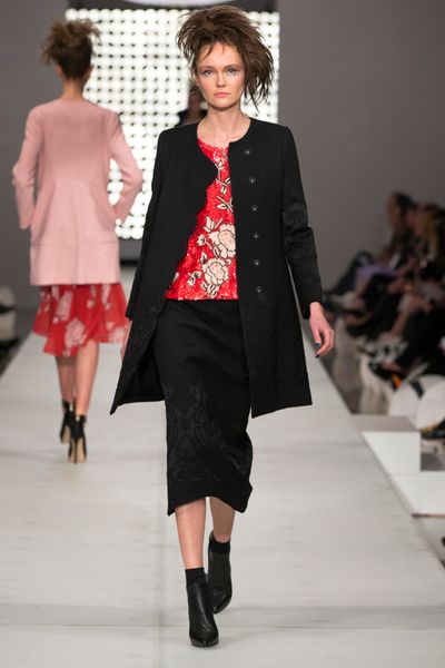 SAINT SAVIOUR 'QUEEN EYED MONSTER' COAT
								, 			CRIMSON & CLOVER 'EARTH LAUGHS IN FLOWERS' TOP
								, 			SAINT SAVIOUR 'SKIRTY DANCING' SKIRT