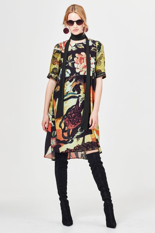 WILD BELLE 'CHARMEUSE BOUCHE' DRESS