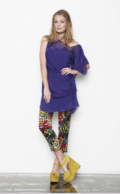 Florida 'Hitch Hike-Her' dress
								, 			Geo Thermal 'Walk Of Art' pant