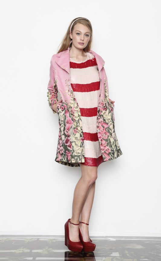 Emmie 'In The Pink' jacket
								, 			Trinket 'Night Shimmer' dress