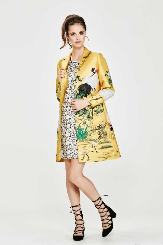 'Birds Of A Feather' Coat
								, 			'Shape Shifter' Dress