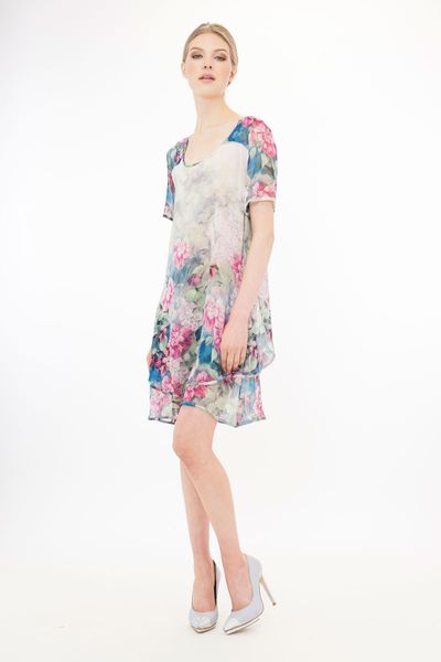 Floral Wash 'Mist Opportunities' tunic