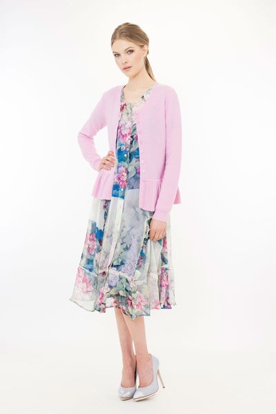 Companion 'Travel Snug' cardigan
								, 			Floral Wash 'Painted Lady' dress