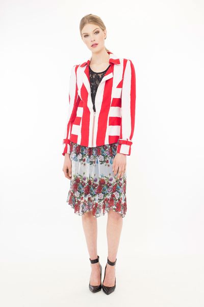 Marquee 'Any Which Way' jacket
								, 			Web-Site 'Web Of Lies' top
								, 			Rambling Rose 'Tapestry Frame' skirt