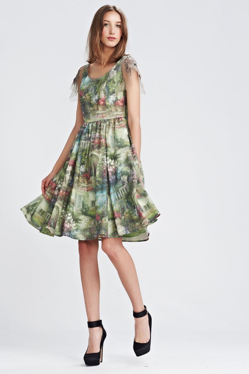 GARDEN PATH 'LINEN IN THE STARS' DRESS