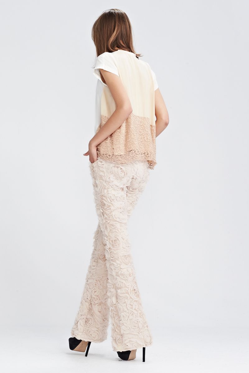 CONDENSED SILK 'DON'T TOP BELIEVING' TOP
								, 			VERTIGO 'JEEPER'S CREEPERS' PANT