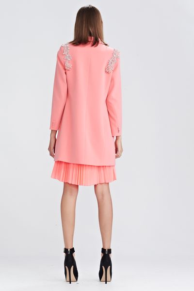 SPRINGTIDE 'CANDY COATED' COAT
								, 			FIZZY POP 'THREE PLEATS TO THE WIND' DRESS