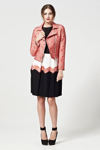 SHANGRI-LA 'SAVAGE GARDEN' JACKET
								, 			OVERS AND UNDERS 'LOVE ME OR WEAVE ME' SKIRT