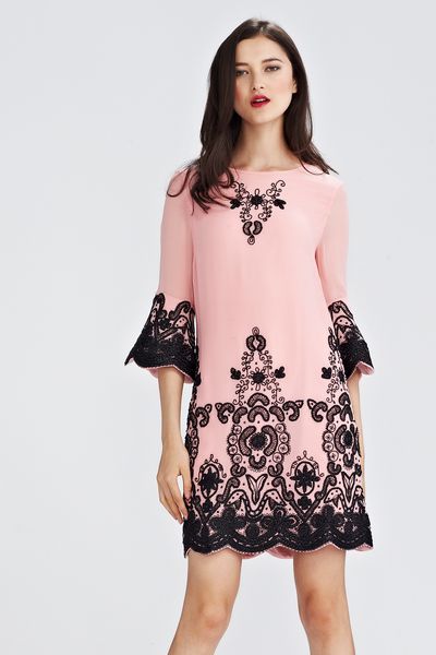 TICKLED PINK 'I'D RAFFIA GO BLIND' DRESS