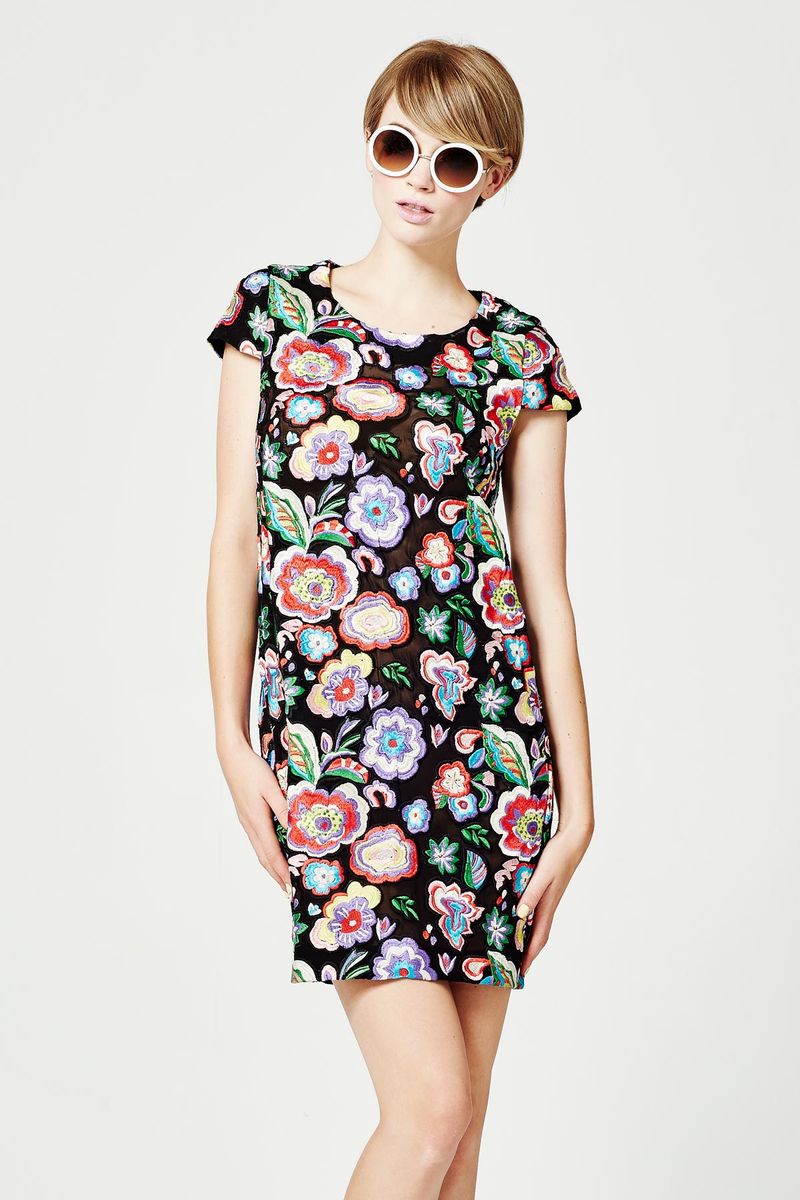 INDIE POP 'NOEL FLOWERED' DRESS