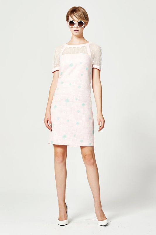 PETIT FLEURS 'LOUIS PASTEL' DRESS