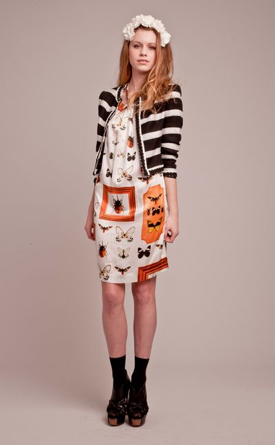 Humbug 'Chain Of Events' jacket
								, 			Butterfly Collectors 'Bug Eyes' dress