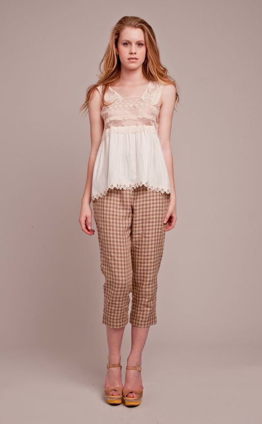 Ginny 'Grace and Favour' top
								, 			Check Mate 'Square Dance' pant
