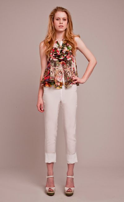 Fuchsia 'Alice Springs' top
								, 			Palazzo 'Short Comings' pant