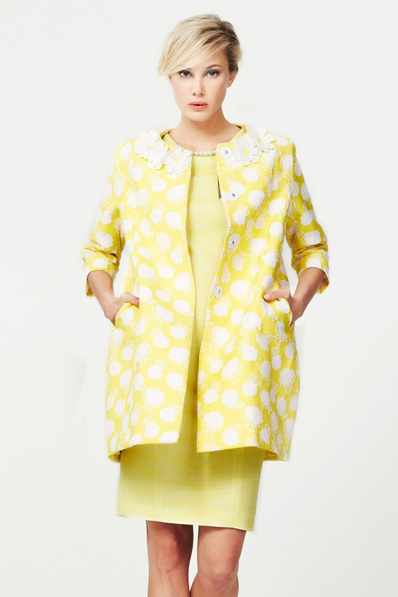 PRIMROSE HILL 'JOLLY GOOD YELLOW' COAT
								, 			LEMONADE STALL 'SHE'S SEW LOVELY' DRESS